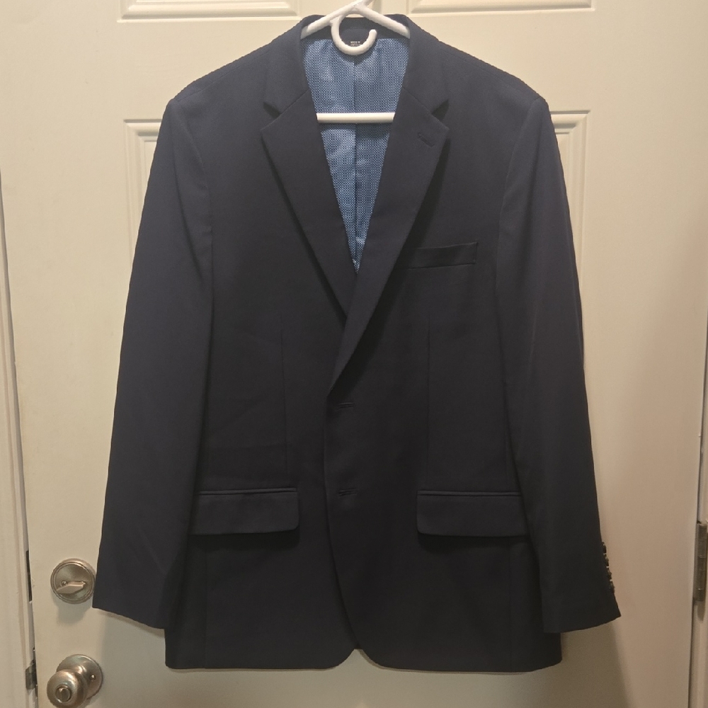 Haggar Active Series Navy Men's Blazer Size 42R